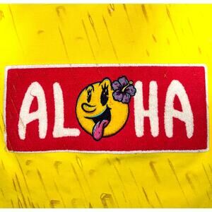 MOJIS HAWAII ALOHA T SHIRT MENS XL YELLOW DISTRESSED HONOLULU COTTON TEE